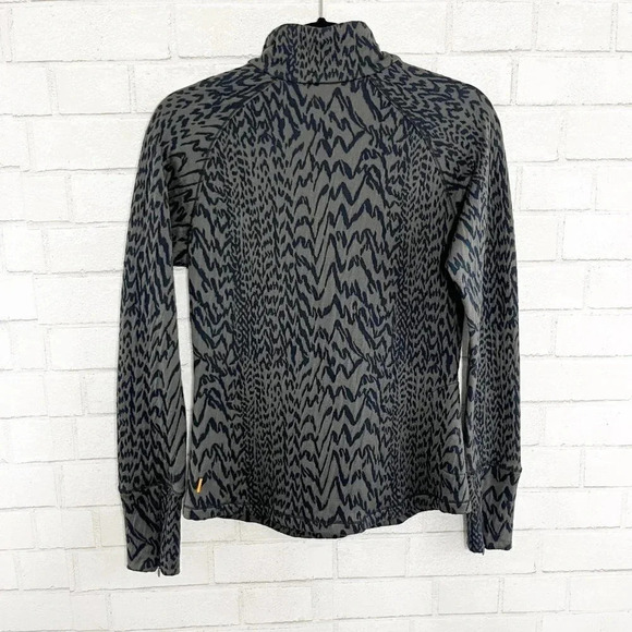 Lucy Gray & Blue Textured Half Zip Pullover Athletic Jacket Women's Size Small - Picture 5 of 8